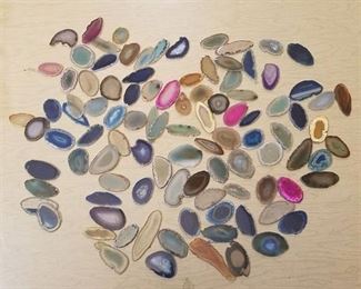 assortment of approximately 100 polished geodes