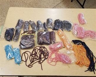 large lot of assorted stranded beads