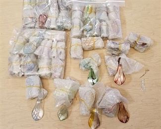 approximately 200 assorted glass pendants