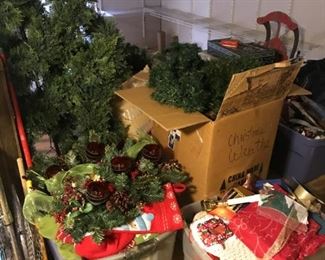 Large variety of Christmas decorations