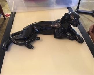 Mid Century modern Black Panther figurine. So cool!