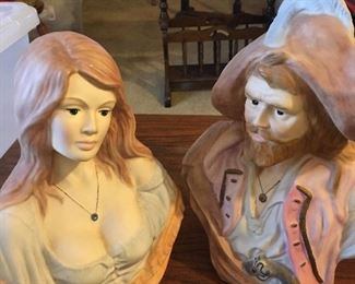 Holland Mold pirate and wench. Signed
