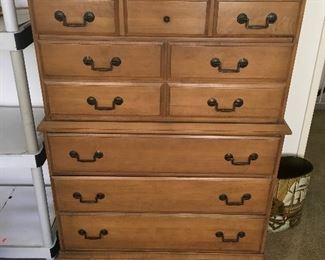 Vintage Maple upright dresser