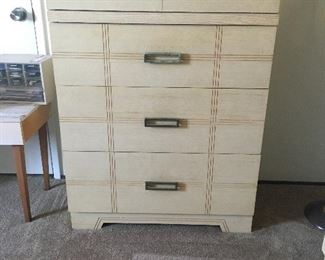 Mid Century upright dresser with original hardware
