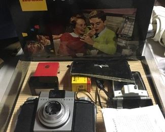 Vintage Kodak camera set still in original box. Looks like it might never have been used