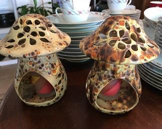 Cute Mushroom candle holders