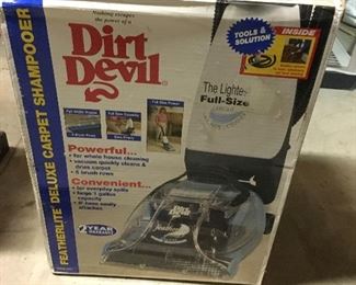 Dirt Devil carpet shampoo machine new in box