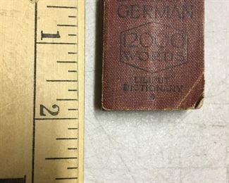 How cool! German/English tiny translation book