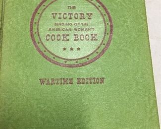 Victory “wartime edition” American woman’s cookbook