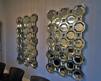 Mirrored wall sculptures
