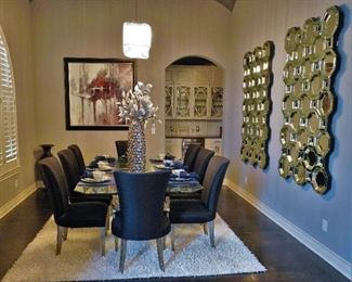 View of the formal dining room