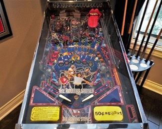 Limited edition Rolling Stones pinball machine