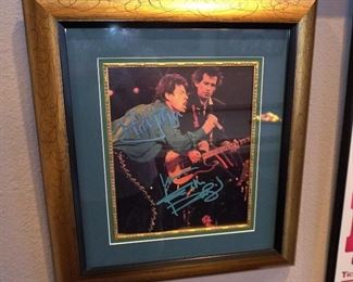 Signed Mick Jagger and Keith Richards photo