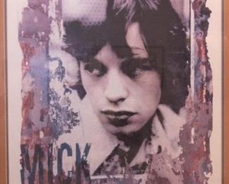 Limited edition Mick Jagger print