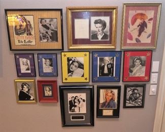 Signed photos by several of the great performers