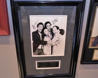 Seinfeld cast signed photo