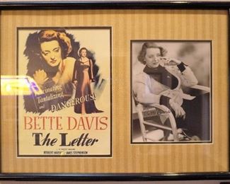 Bette Davis The Letter - signed photo