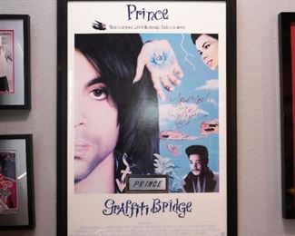 Signed Graffiti Bridge poster