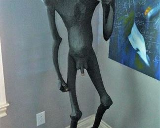 Wooden life-sized statue