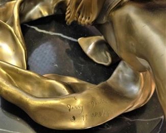 Jerry Joslin signed and numbered bronze statue, "Windswept"