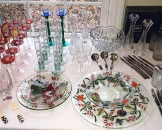 Everything you need for entertaining! Glassware, dishes, silver, etc.  Beautiful pieces everywhere!