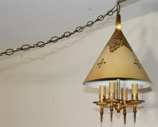 Vintage or antique swag light.  In excellent condition.