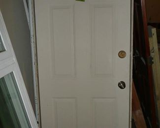 32" X 80" Steel Door with Jamb & Hardware $75.00