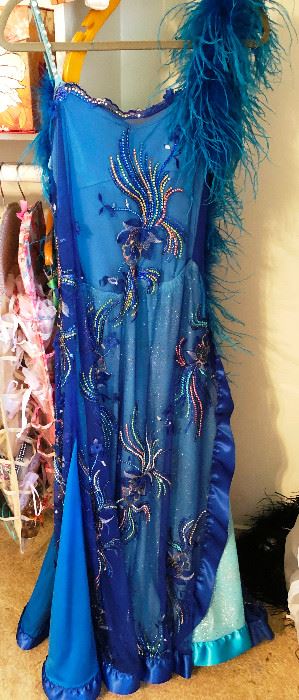 Ballroom dance competition gown
