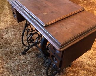 Antique sewing machine cabinet 