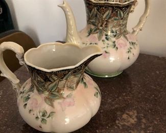 Pre 1900 McKay & Co japan oriental teapot & creamer 