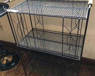 Mid century metal shelf