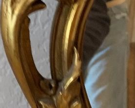 Pagoda Mirror Gilded Carved Frame	42x24x1.5in	HxWxD
