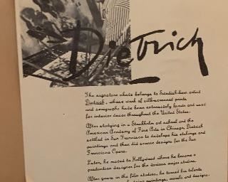 Vintage Dietrich etched mirror #1		
