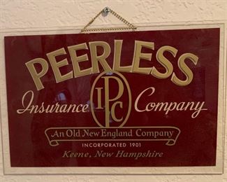 Peerless Insurance Company Advertising Sign		
