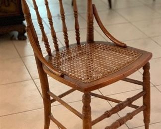 AS-IS Vintage Cane Seat Chair		
