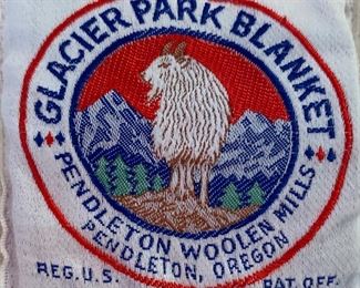 Vintage FULL Sz Pendleton Glacier Park Blanket	86x70	
