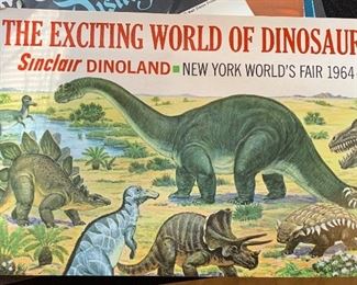Sinclair Dinoland Brochure New York World's Fair 1964-65   
