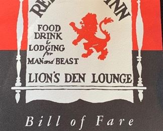 Red Lion Inn Menu