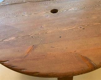 Solid Mexican Wood Patio Table $275