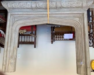 Cast Marble Fireplace Mantle $3500