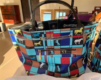 Painted Ponie Handbags $65 and a Roll Away Luggage piece for $200
