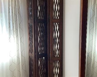 Beautiful Solid Wood/Mirror Room Divider $300