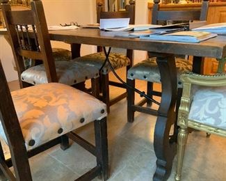 Beautiful Mexican Dining Room Set w/6 nice cushioned chairs $1200