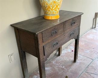Side Table $150, Beautiful Mexican Canister $45