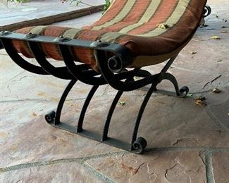 Very cool curved ottomon with conchos $150