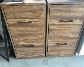 (2) Small Filing Cabinets