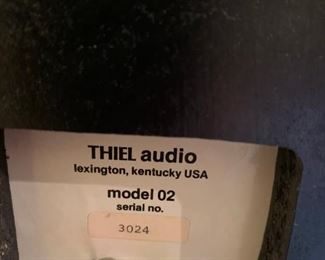 #13 theil pair of speakers Model 02 Genuine Teak   $ 500.00