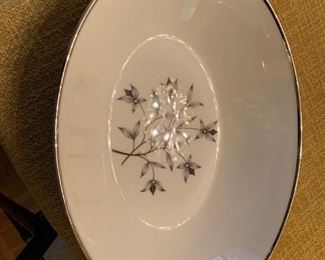 #14 8 place settings of Lenox Kingston pattern green with flowers   $ 150.00