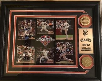Giants 2012 West Division Champions framed Commerative photo collage