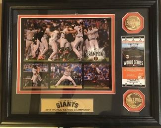 Giants 2014 World Series Champions framed Collage photos